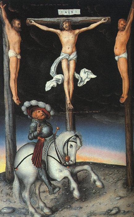CRANACH, Lucas the Elder The Crucifixion with the Converted Centurion dfg France oil painting art